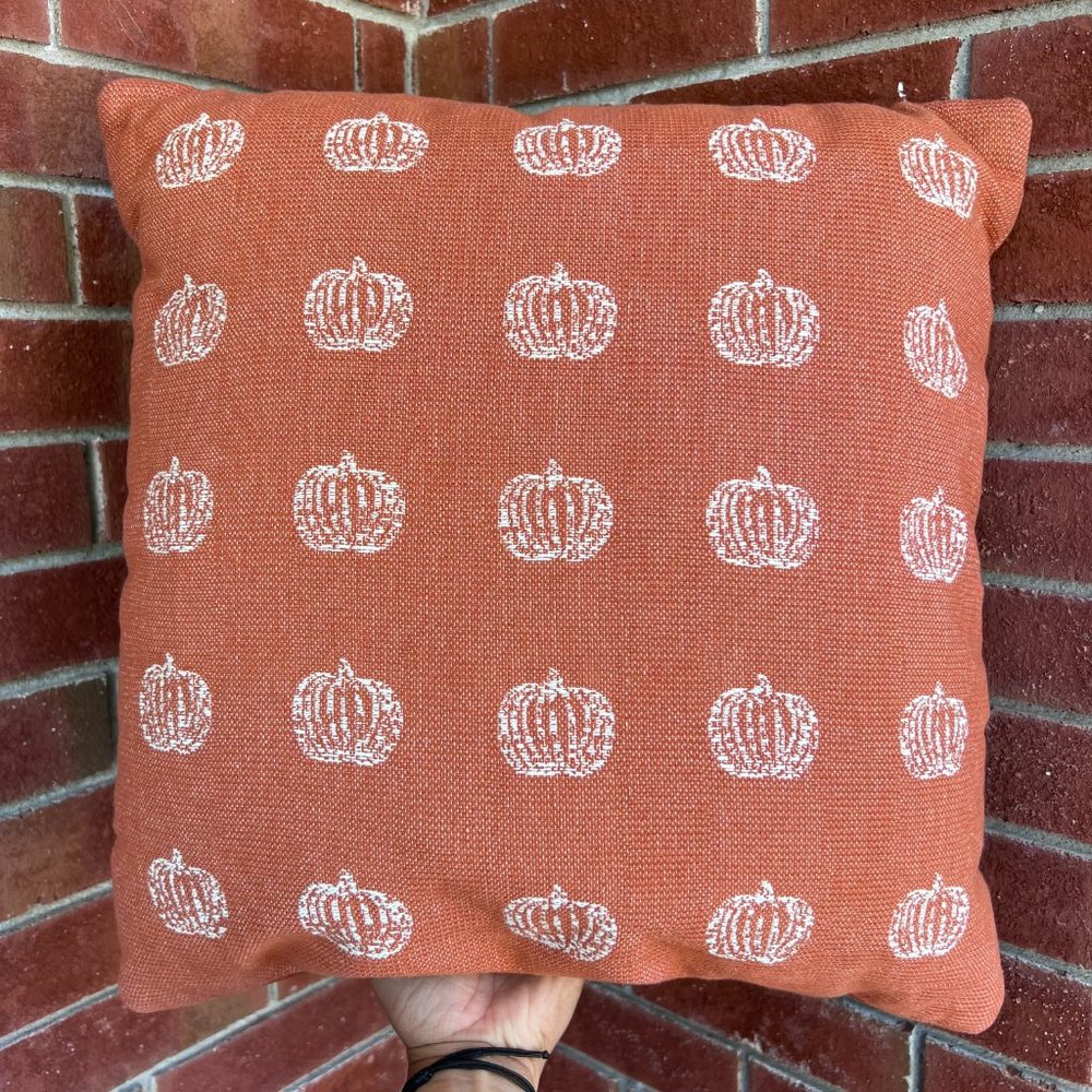 Threshold Orange Pumpkin Accent Pillow